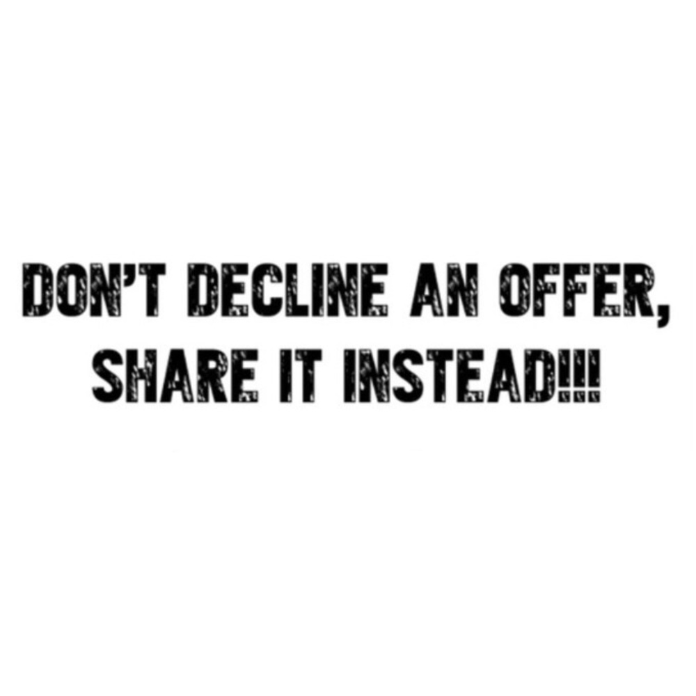Got a private offer, DON’T DECLINE IT, SHARE IT✨💫
